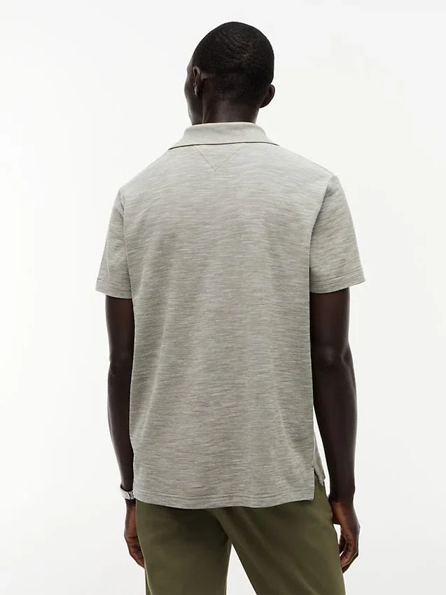 Regular Fit Textured Oxford Slub Polo Regular Fit Textured Oxford Slub Polo
