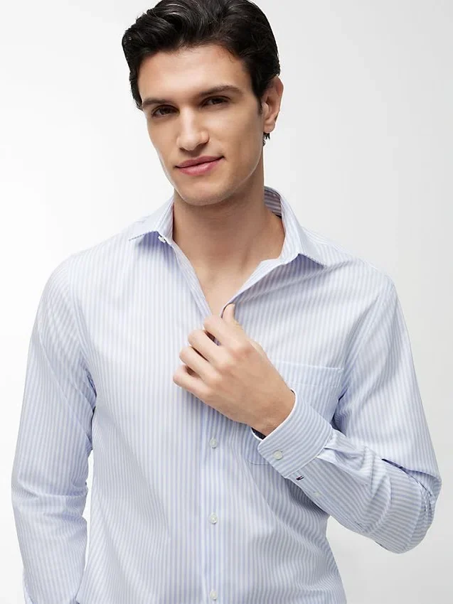 Regular Fit THFlex Striped Dress Shirt Regular Fit THFlex Striped Dress Shirt