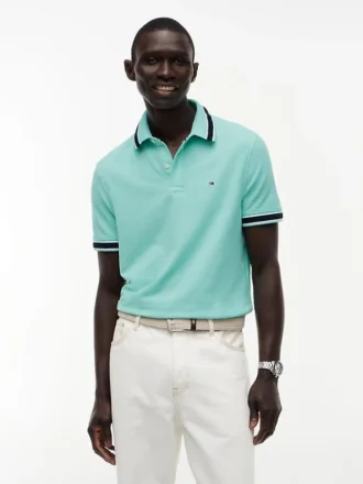 Regular Fit Tipped Wicking Polo