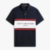 Regular Fit Tommy Logo Block Stripe Polo Regular Fit Tommy Logo Block Stripe Polo