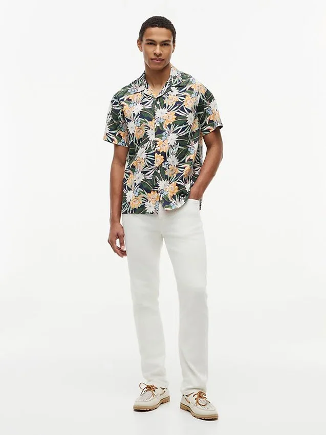 Regular Fit Tropical Floral Camp Shirt Regular Fit Tropical Floral Camp Shirt
