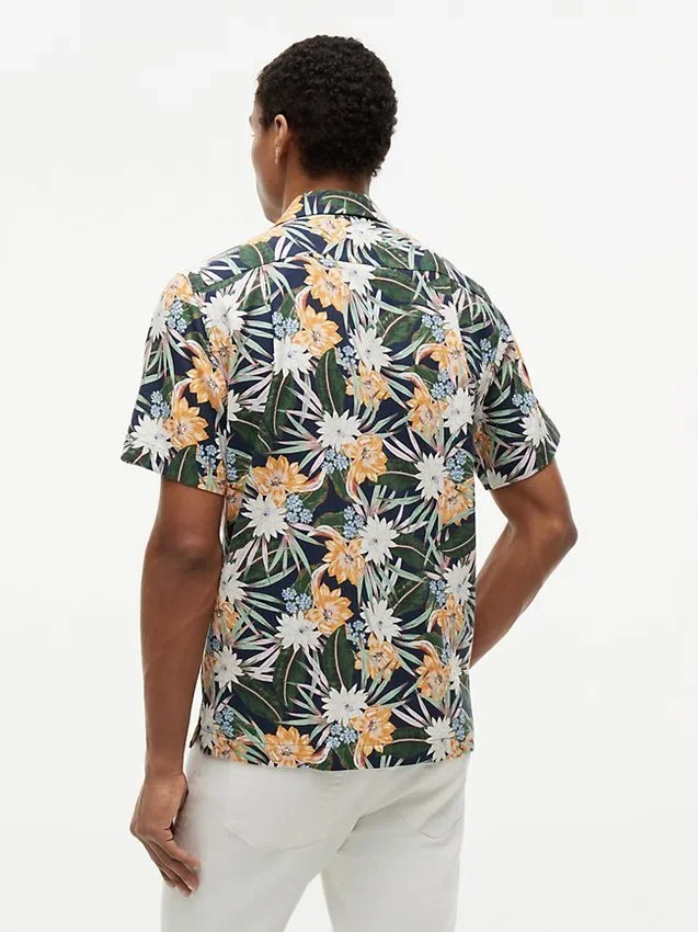 Regular Fit Tropical Floral Camp Shirt Regular Fit Tropical Floral Camp Shirt