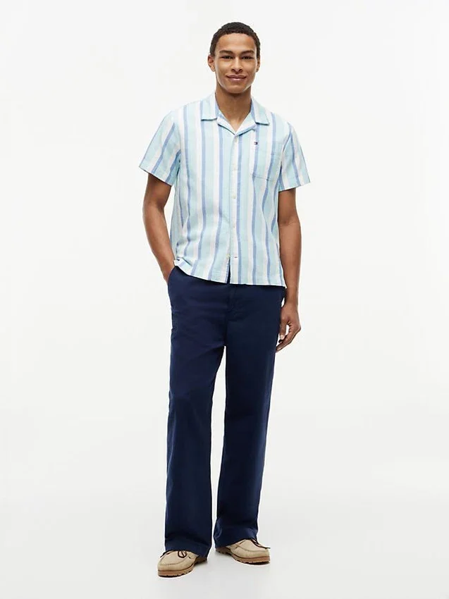 Regular Fit Twill Camp Shirt Regular Fit Twill Camp Shirt