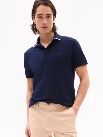 Regular Fit Under-Collar Logo Polo