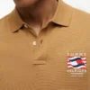 Regular Fit Wavy Flag Smooth Cotton Polo Regular Fit Wavy Flag Smooth Cotton Polo