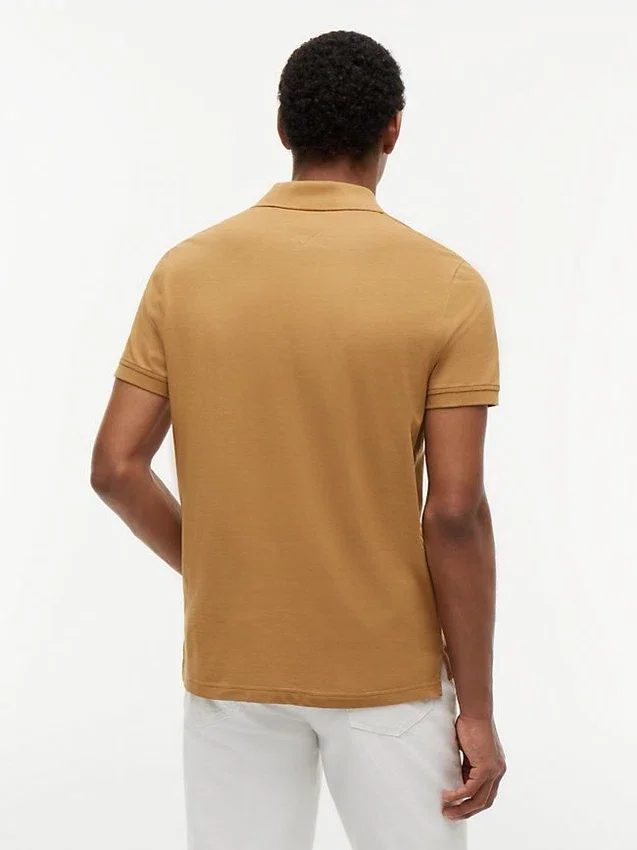 Regular Fit Wavy Flag Smooth Cotton Polo Regular Fit Wavy Flag Smooth Cotton Polo