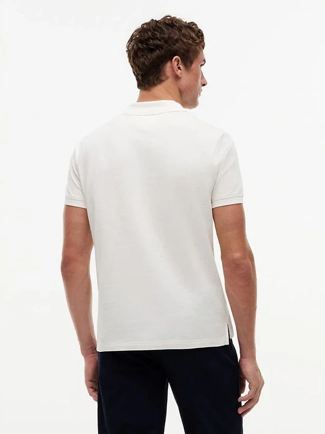 Regular Fit Wavy Flag Smooth Cotton Polo Regular Fit Wavy Flag Smooth Cotton Polo