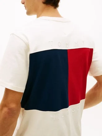 Relaxed Fit Back Flag Logo T-Shirt