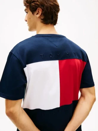 Relaxed Fit Back Flag Logo T-Shirt