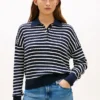 Relaxed Fit Cable Knit Sweater Polo Relaxed Fit Cable Knit Sweater Polo