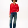 Relaxed Fit Cable Knit Sweater Polo Relaxed Fit Cable Knit Sweater Polo