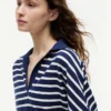 Relaxed Fit Heathered Stripe Polo