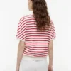 Relaxed Fit Heathered Stripe Polo