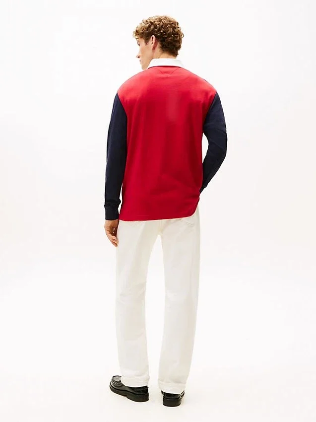 Relaxed Fit Hilfiger Crest Rugby Polo Relaxed Fit Hilfiger Crest Rugby Polo