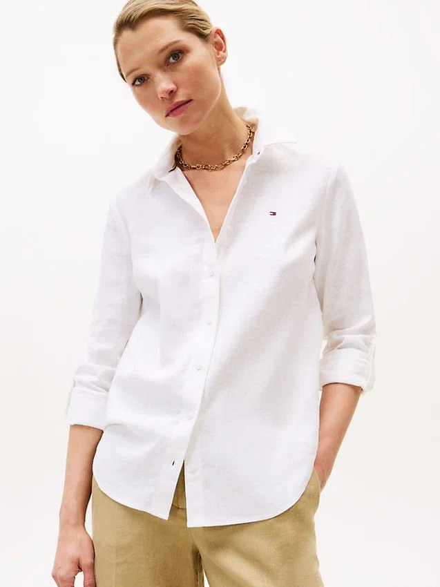 Relaxed Fit Linen-Blend Shirt Relaxed Fit Linen-Blend Shirt