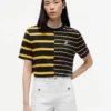 Relaxed Fit Mixed-Stripe T-Shirt