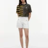 Relaxed Fit Mixed-Stripe T-Shirt