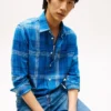 Relaxed Fit Plaid Slub Cotton Shirt Relaxed Fit Plaid Slub Cotton Shirt