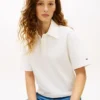 Relaxed Fit Script Monogram Pique Polo