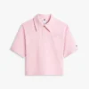 Relaxed Fit Script Monogram Pique Polo