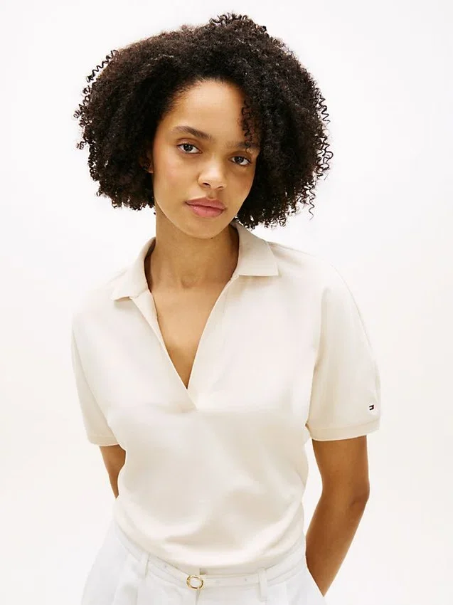 Relaxed Fit Stretch Pique Polo Relaxed Fit Stretch Pique Polo