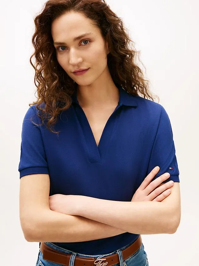 Relaxed Fit Stretch Pique Polo Relaxed Fit Stretch Pique Polo