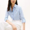 Relaxed Fit Stripe Linen-Blend Shirt Relaxed Fit Stripe Linen-Blend Shirt