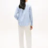 Relaxed Fit Stripe Linen-Blend Shirt Relaxed Fit Stripe Linen-Blend Shirt