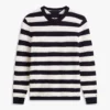 Relaxed Fit Striped Crochet Sweater Relaxed Fit Striped Crochet Sweater