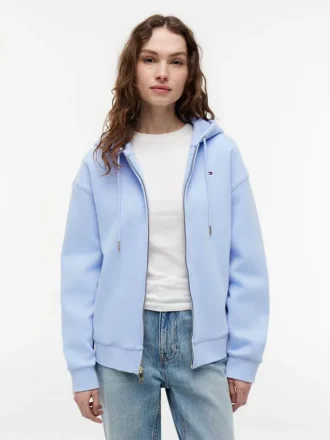 Relaxed Fit Zip Hoodie