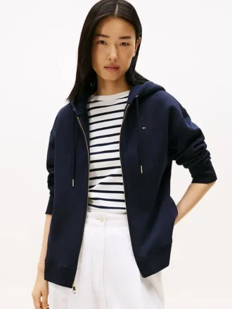 Relaxed Fit Zip Hoodie