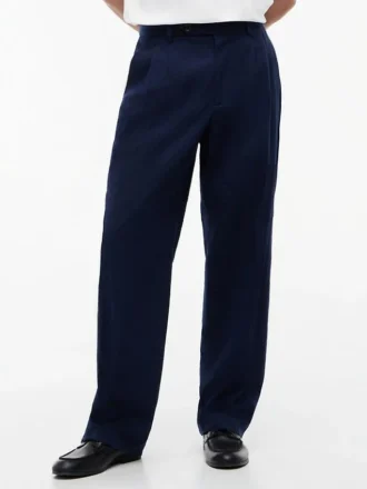 Relaxed Light Wool-Blend Seersucker Pant Relaxed Light Wool-Blend Seersucker Pant