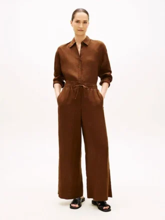 Relaxed Linen Pull-On Pant