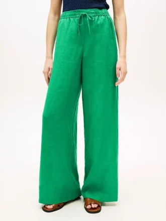 Relaxed Linen Pull-On Pant