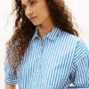 Relaxed Stripe Poplin Shirt