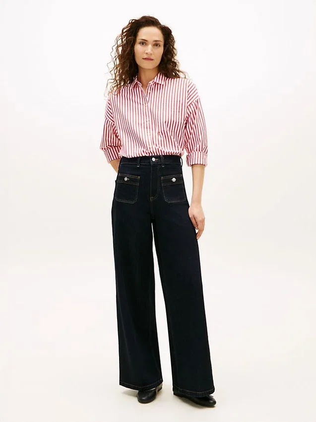 Relaxed Stripe Poplin Shirt Relaxed Stripe Poplin Shirt