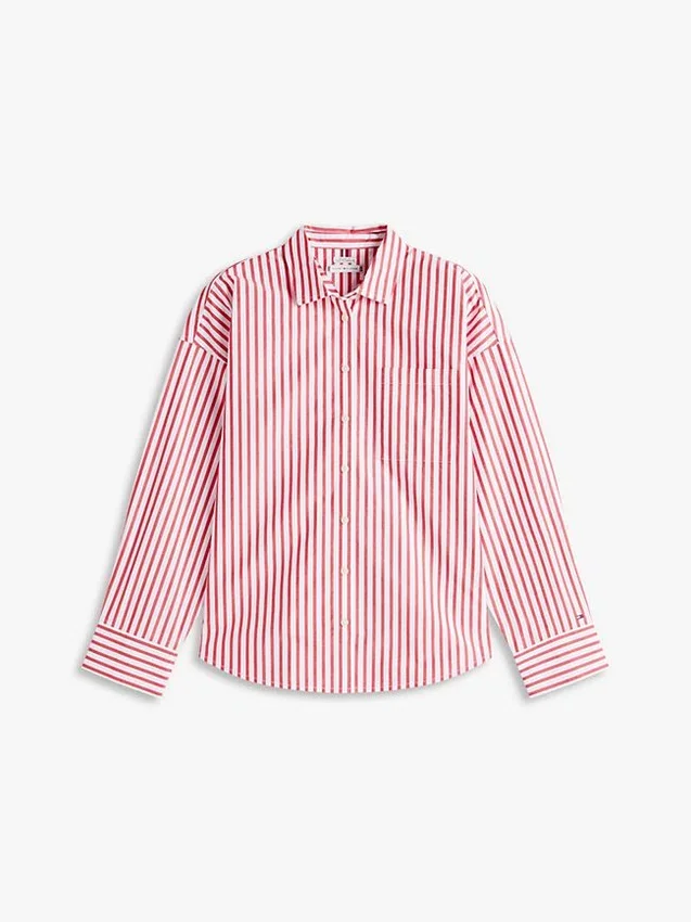 Relaxed Stripe Poplin Shirt Relaxed Stripe Poplin Shirt