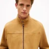Relaxed Suede Moto Jacket