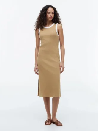 Rib-Knit Ringer Tank Dress