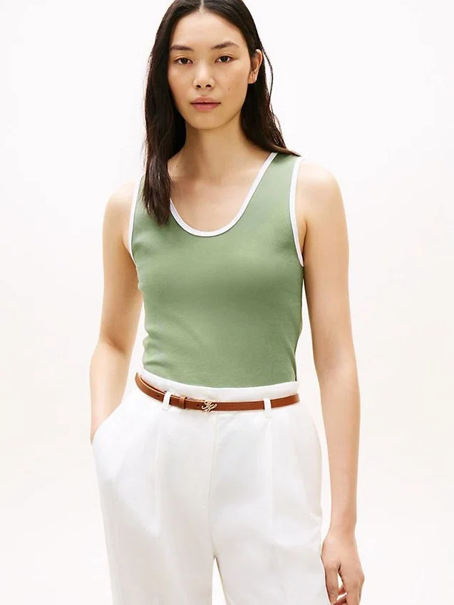 Ribbed V-Neck Tank Top Ribbed V-Neck Tank Top