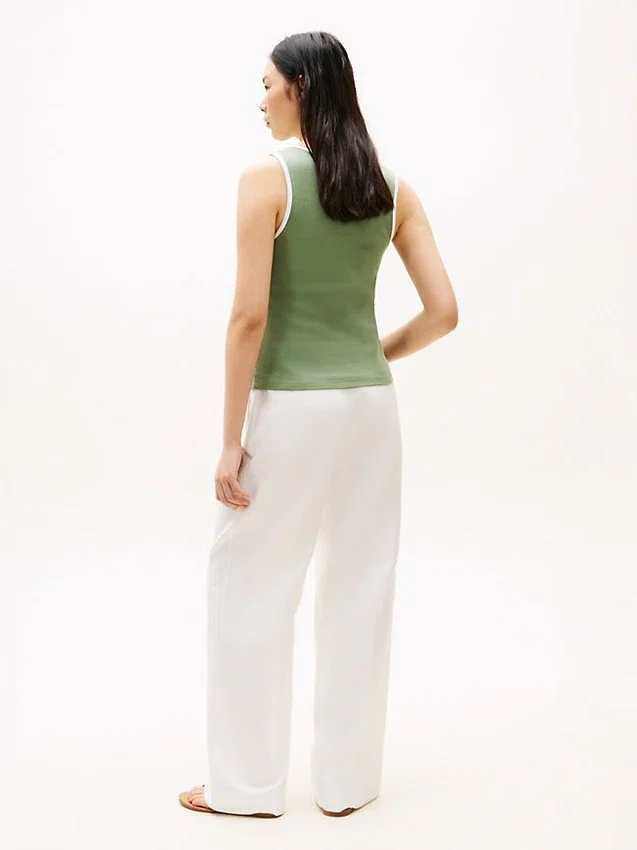 Ribbed V-Neck Tank Top Ribbed V-Neck Tank Top
