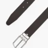 Round Buckle Reversible Leather Belt Round Buckle Reversible Leather Belt