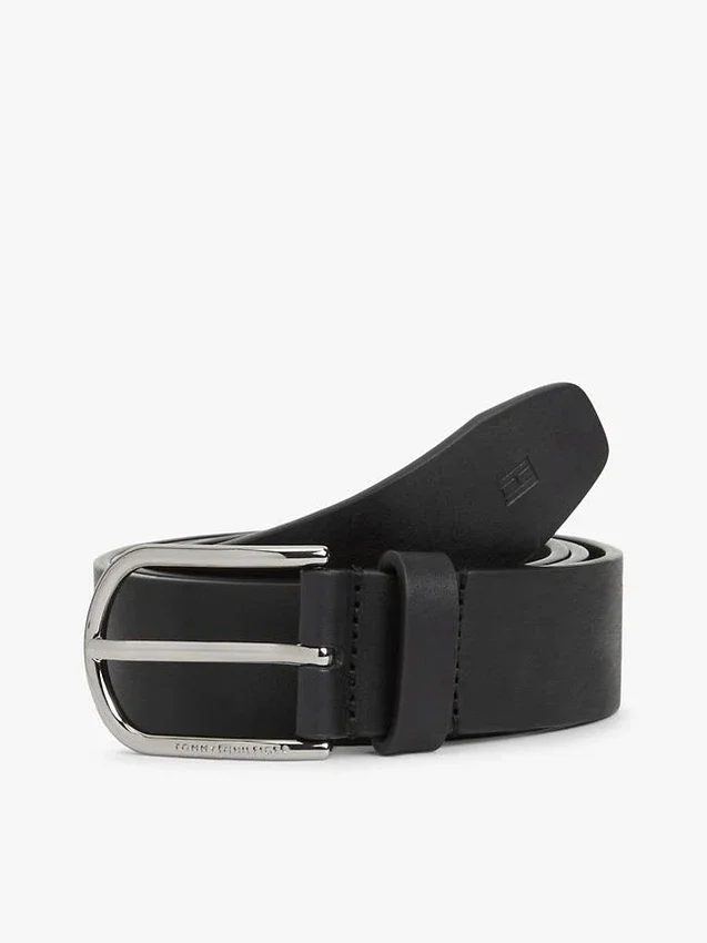 Round Buckle Smooth Leather Belt Round Buckle Smooth Leather Belt
