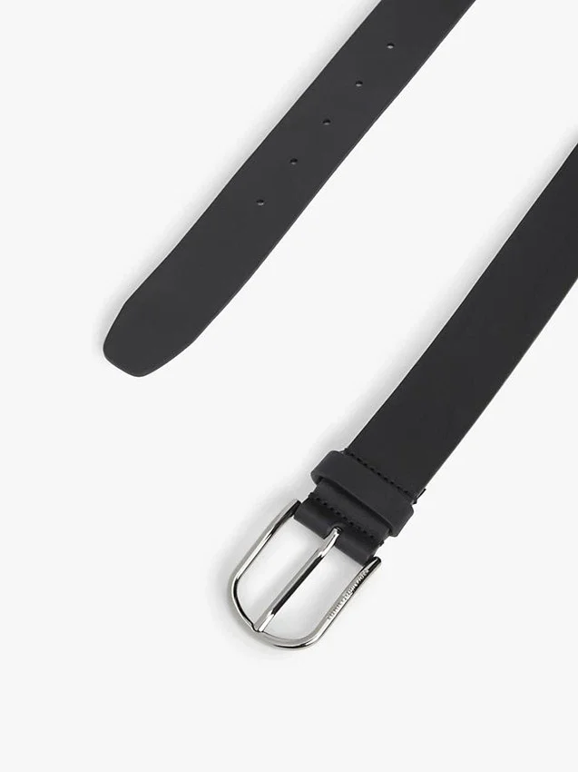 Round Buckle Smooth Leather Belt Round Buckle Smooth Leather Belt