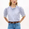 Ruffle Trim Cotton Voile Shirt Ruffle Trim Cotton Voile Shirt