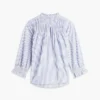 Ruffle-Trimmed Pintuck Voile Shirt Ruffle-Trimmed Pintuck Voile Shirt