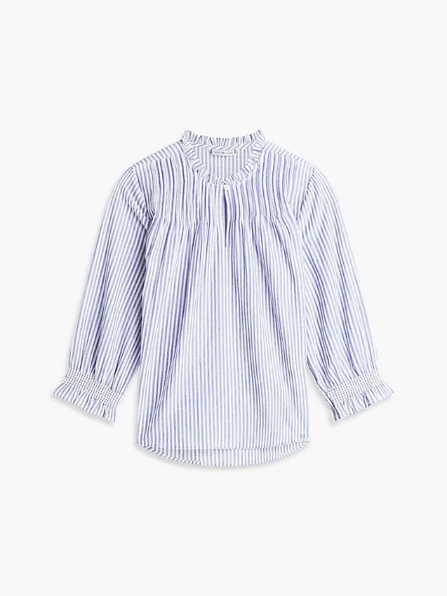 Ruffle-Trimmed Pintuck Voile Shirt Ruffle-Trimmed Pintuck Voile Shirt
