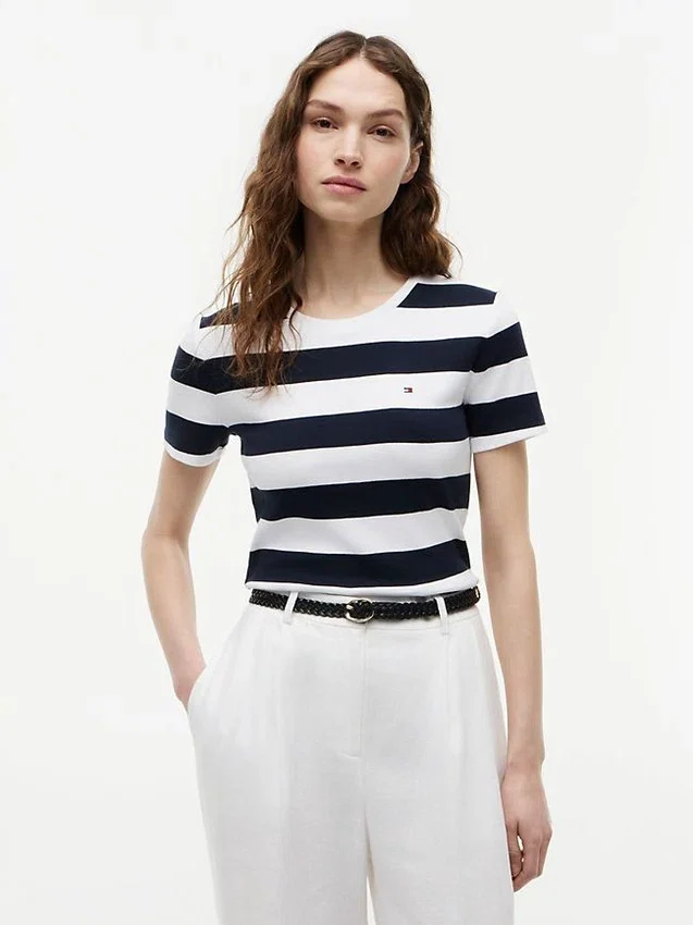 Rugby Stripe Crewneck T-Shirt Rugby Stripe Crewneck T-Shirt
