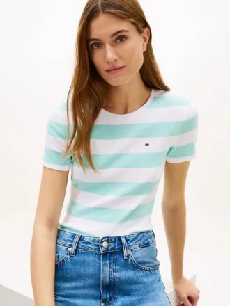 Rugby Stripe Crewneck T-Shirt