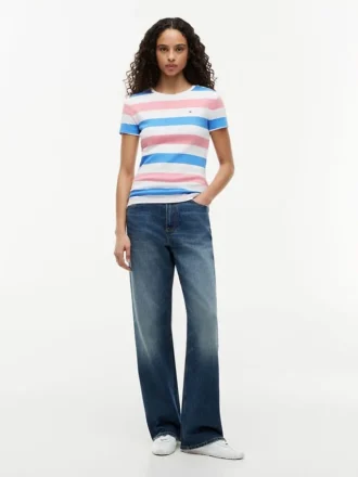 Rugby Stripe Crewneck T-Shirt